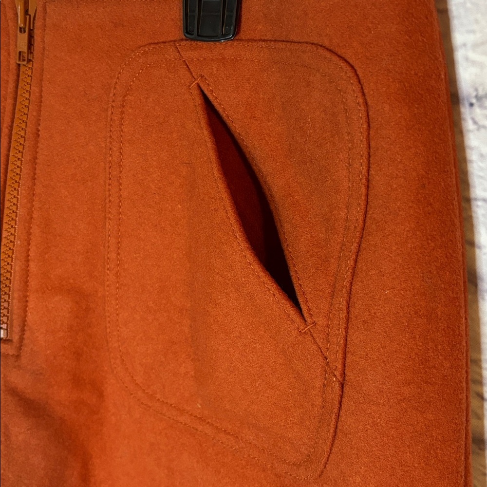 🔵GAP Burnt Orange Wool Ready To Wear Mini Skirt - Picture 8 of 12